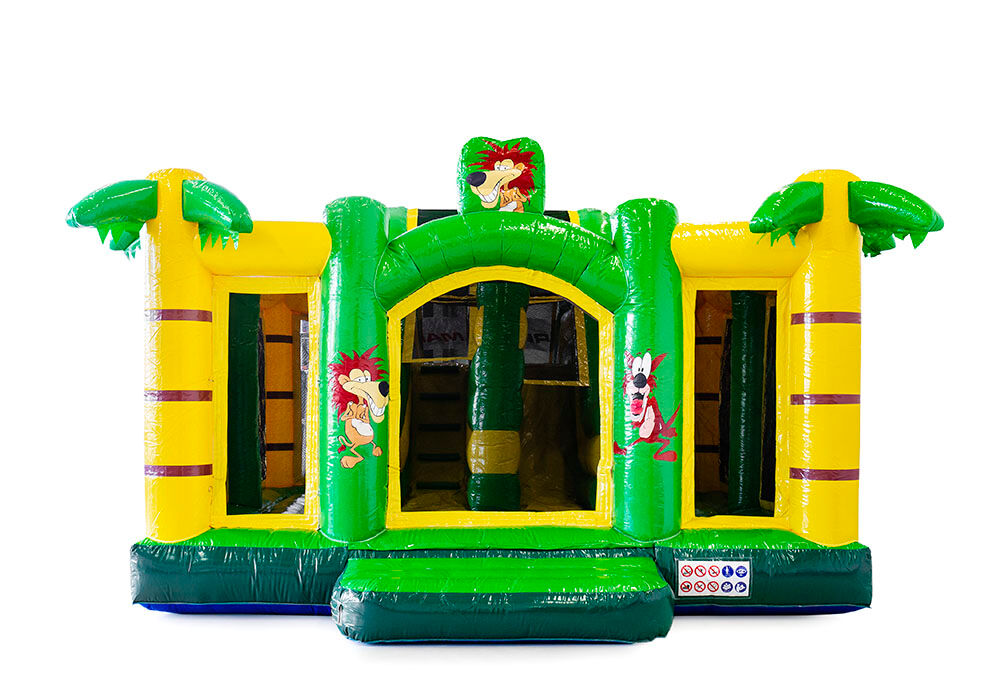 Custom made Rentalman Slidebox bouncy castle suitable for various events. Order bespoke promotional bouncy castles at JB Promotions UK.